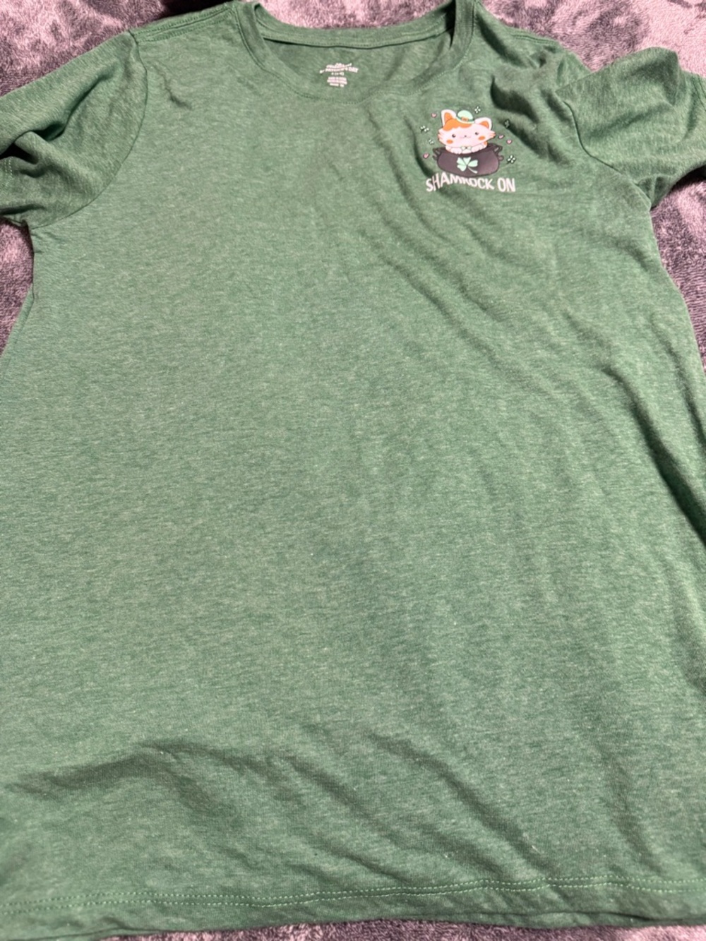 Shamrock On Green Graphic Tee